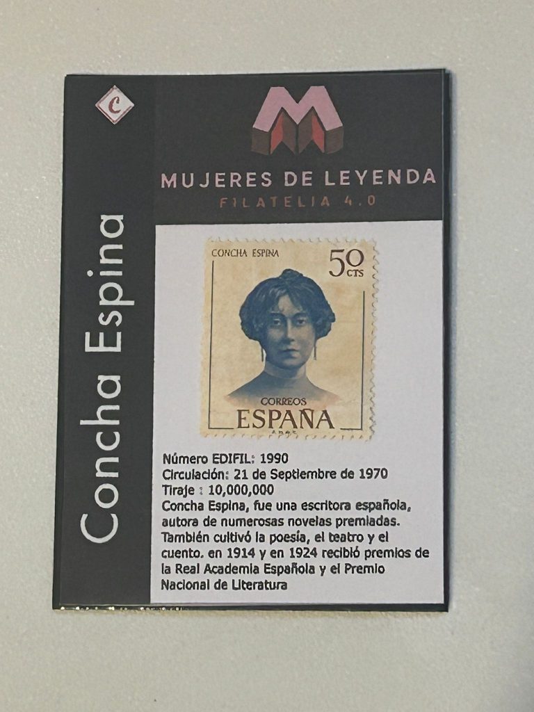 Impresion del cromo de Concha espina