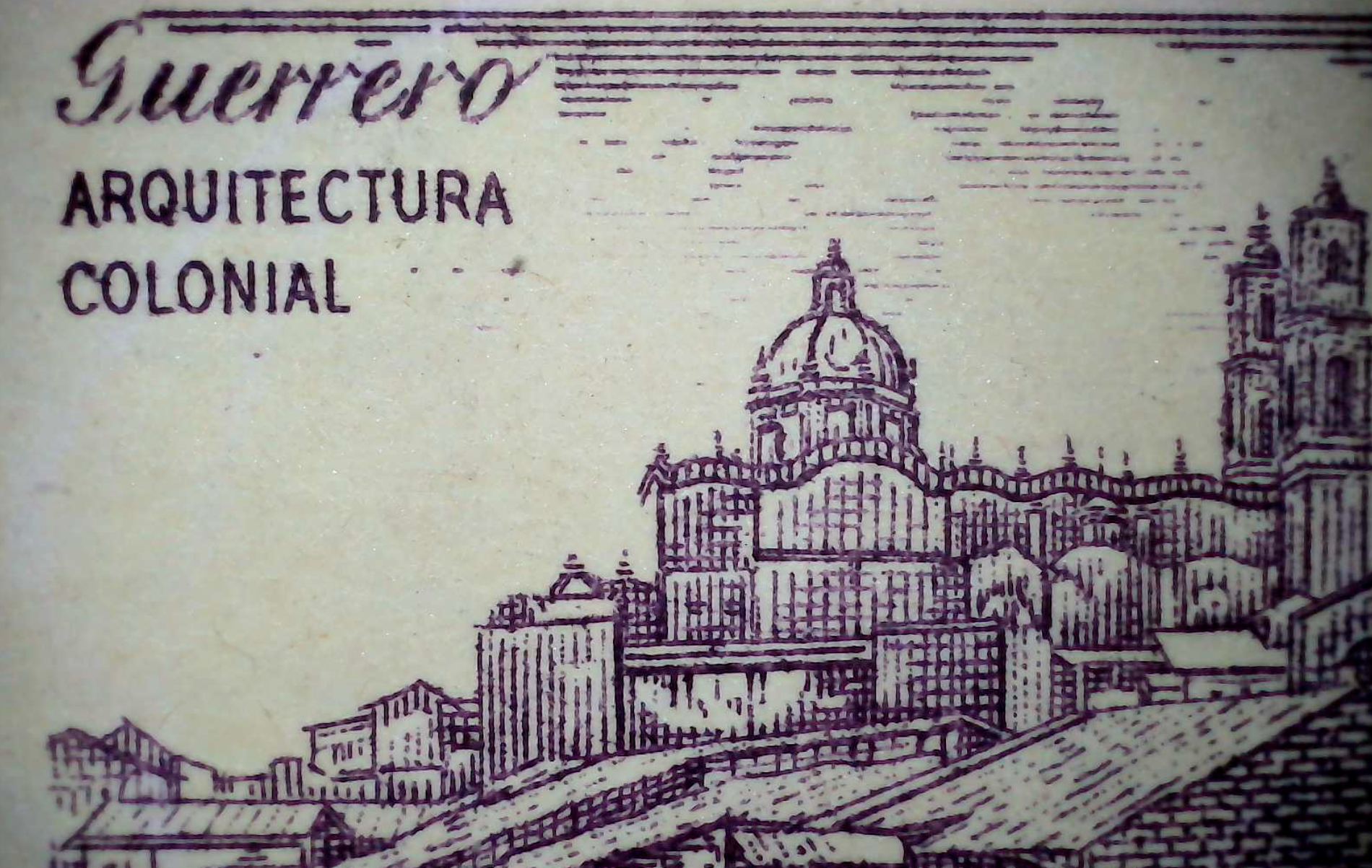sello de mexico al microscopio