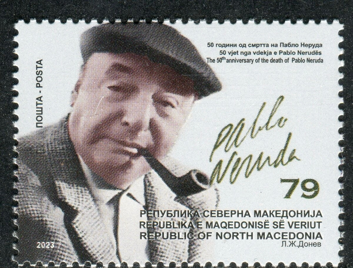 Pablo Neruda en la Filatelia Global